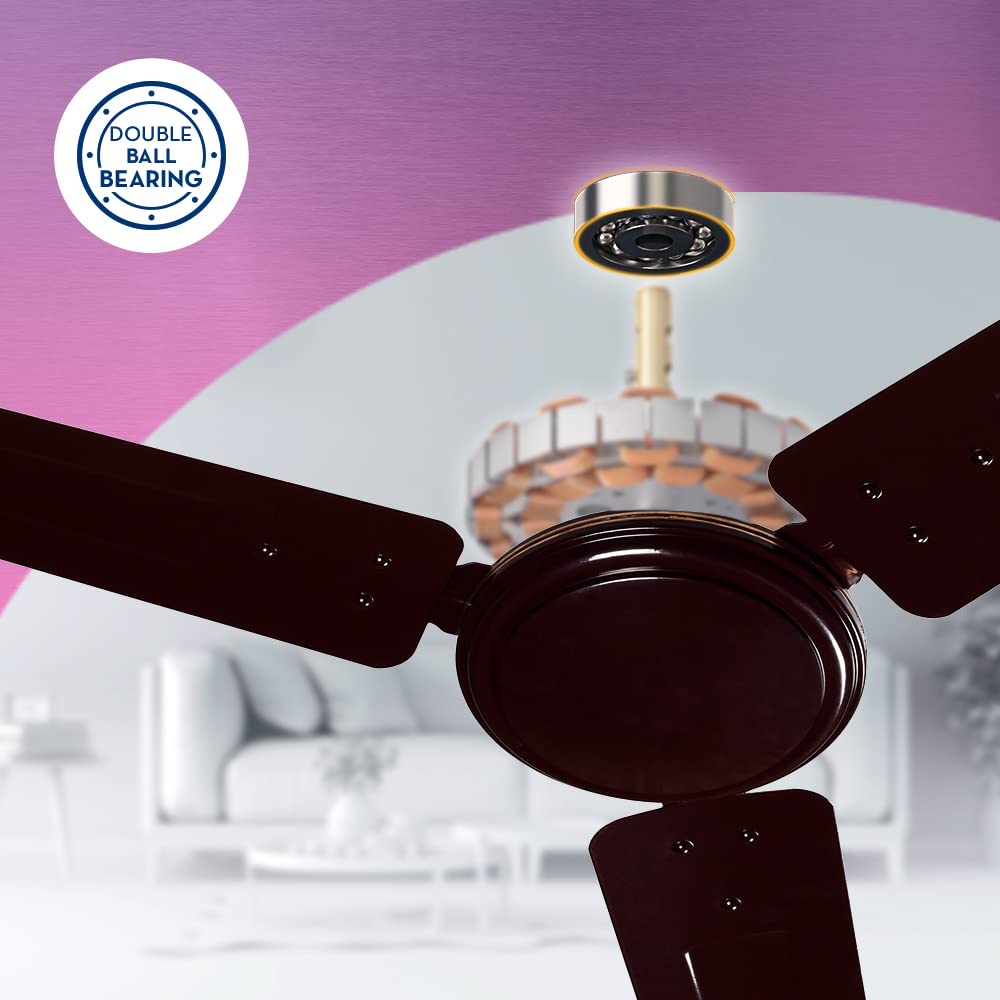 Crompton SUREBREEZE SEA SAPPHIRA 1200 Mm Ceiling Fan For Home  BEE Star Rated Energy Efficient Fan  Superior Air Delivery  HighSpeed  2 Years Warranty  Lustre Brown Pack Of 1