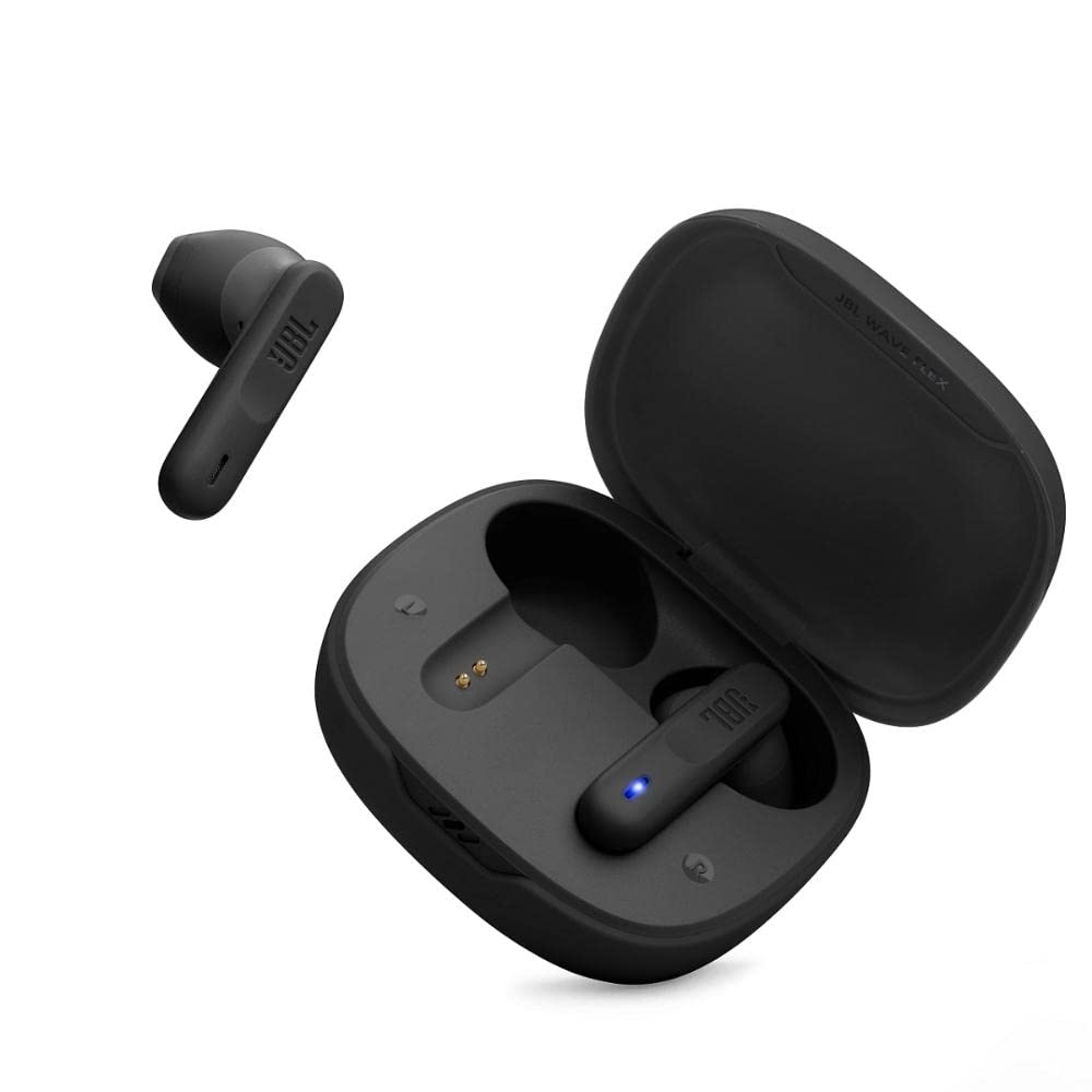 JBL Newly Launched Wave Flex In Ear Wireless Earbuds TWS With Mic App For Custom Extra Bass EQ 32Hrs Battery Quick Charge IP54 Water  Dust Proof Ambient Aware Talk Thru Google FastPair Black